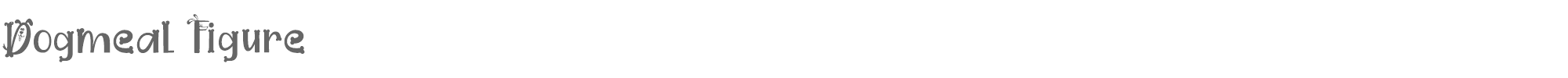 Sample characters Dogmeal Font
